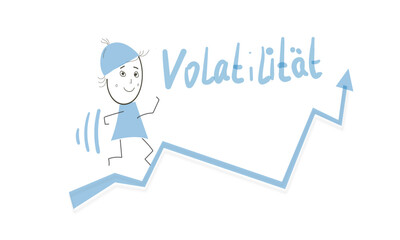 volatilität börse abbildung zeichnung hintergrund