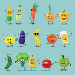 Vector illustrations in flat design of female and male kids superheroes in funny costume