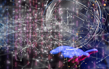 conference Digital Network and data concept 3d