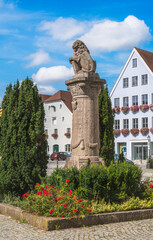 Fototapeta na wymiar Historic market square in Berching
