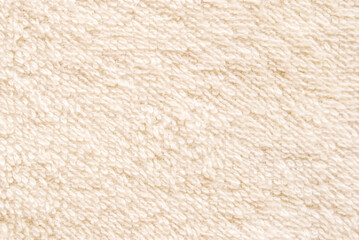 Beige soft  towel fabric texture as background