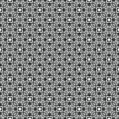 Black and white surface pattern texture. Bw ornamental graphic design. Mosaic ornaments. Pattern template. Vector illustration.