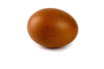 Chicken egg isolated on white