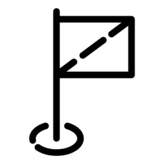 Flag Flat Icon Isolated On White Background