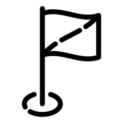 Flag Flat Icon Isolated On White Background