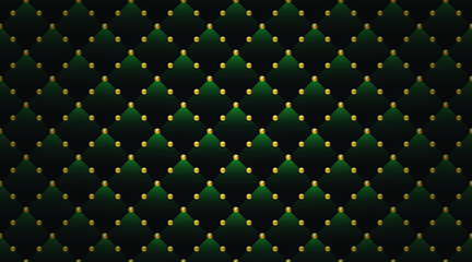 Green and gold luxury background. Vector illustration.