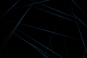 Abstract black with blue lines, triangles background modern design. Vector illustration EPS 10.