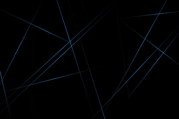 Abstract black with blue lines, triangles background modern design. Vector illustration EPS 10.