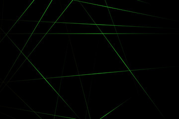Abstract black with green lines, triangles background modern design. Vector illustration EPS 10.