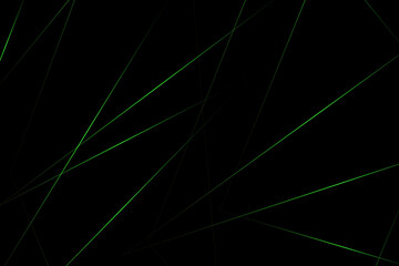 Abstract black with green lines, triangles background modern design. Vector illustration EPS 10.