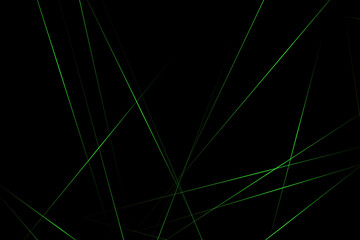 Abstract black with green lines, triangles background modern design. Vector illustration EPS 10.