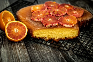 ciasto pomarańczowe - obrazy, fototapety, plakaty