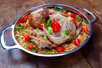 farofa with pork and pout pepper