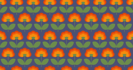seamless pattern with flowers