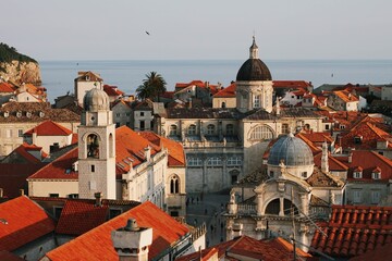 Fototapeta na wymiar Dubrovnik architecture rooftops skyline