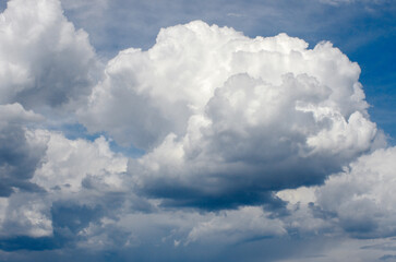 Naklejka na ściany i meble Dramatic sky with white cloud