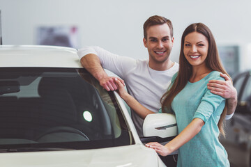 Couple in motor show