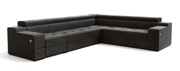 sofa on white background advertising