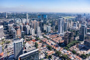 Aerial photo at Vila Olimpia Sao Paulo in 20150521