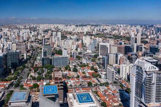 Aerial photo at Vila Olimpia Sao Paulo in 20150521