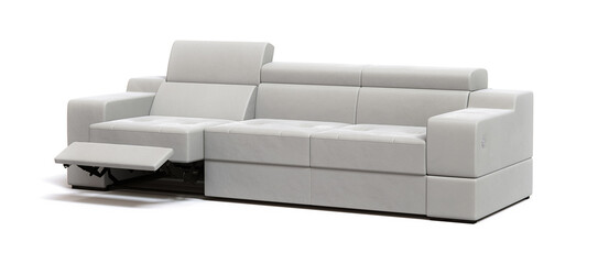 sofa on white background advertising