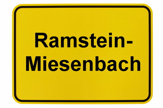 Illustration eines Ortsschildes der Stadt Ramstein-Miesenbach