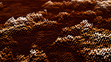 Abstract digital background. Big data stream. The concept of science, technology, business, space. 3d rendering