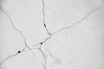 White black grey wall, floor with cracks, texture background