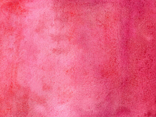 Red watercolor background with spots, dots, blurred circles. Hand-drawn illustration