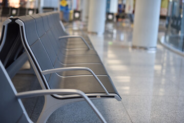 Waiting Area in Airport Terminal