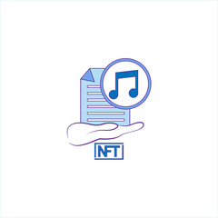 Isolated NFT icon Digital transaction concept Vector illustration