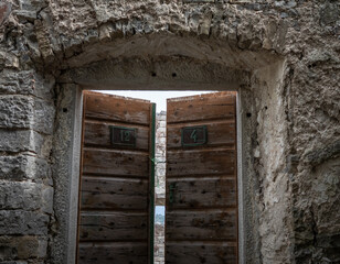 The ancient architecture in town Hum