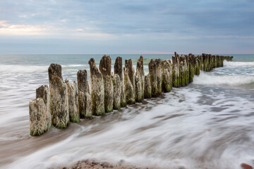 wooden pier on the beach