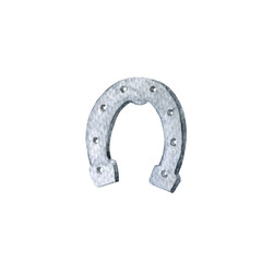 Watercolor horseshoe, grey horseshoe, horse riding sports © Anna