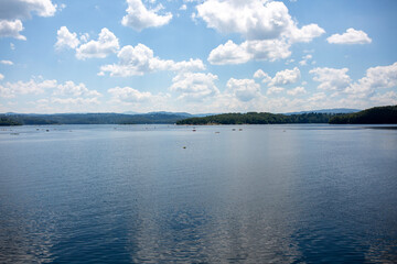 clouds over the lake