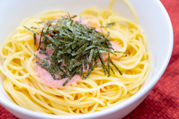 美味しそうなパスタの写真。ランチのイメージ。