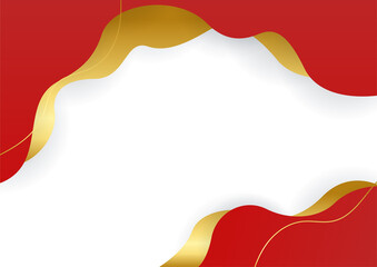 Obraz premium Red gold abstract background modern minimalist for presentation design. Suit for business, corporate, institution, party, festive, seminar, and talks.