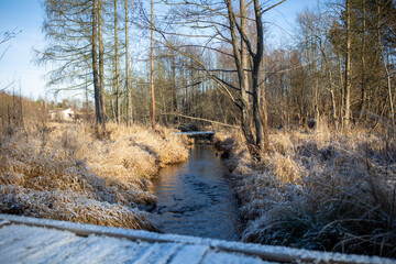 river in winter