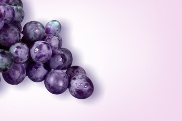 Bunch of ripe tasty sweet fresh grapes