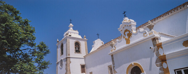Church at Mon chique Algarve. Panorama.