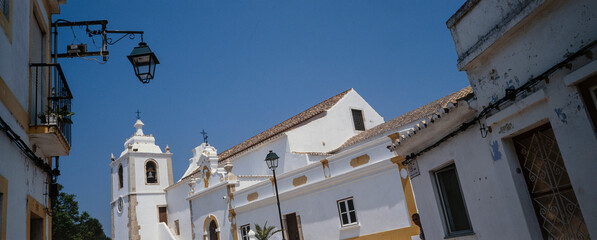 Monchique Algarve church panorama.