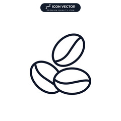 Coffee beans icon symbol template for graphic and web design collection logo vector illustration