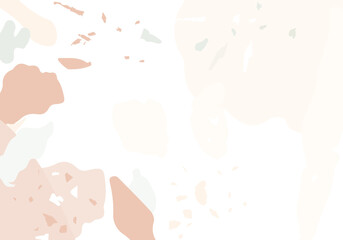 Terrazzo modern abstract template. Orange and