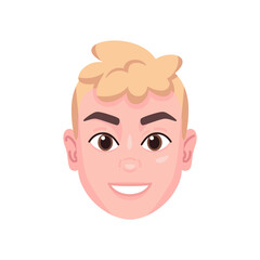 Isolated colored avatar of a man