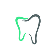 Ultimate Logo tooth icon on white