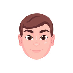 Isolated colored avatar of a man