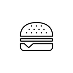 Burger icon. burger sign and symbol. hamburger