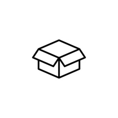 Box icon. box sign and symbol, parcel, package