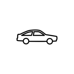 Car icon. car sign and symbol. small sedan