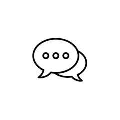 Chat icon. speech bubble sign and symbol. comment icon. message